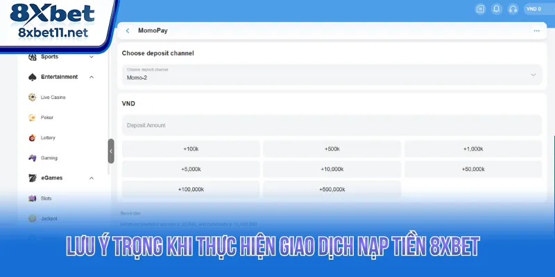Nạp Tiền 8XBET Với Quy Trình Chuẩn Nhanh Gọn Chuẩn 2026 3 Nếu bị lỗi khi nạp tiền 8XBET cần liên hệ bộ phận hỗ trợ sớm